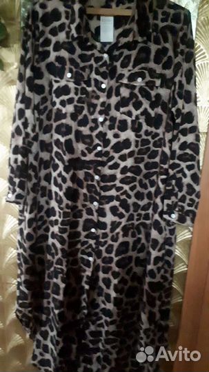 Платье - рубашка макси