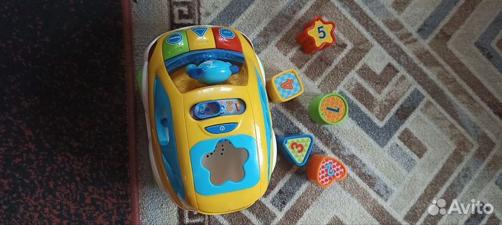 Сортер музыкальный автомобиль-каталка, vtech