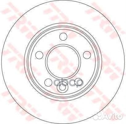 Торм.диск зад.вент.294x22 5 отв. volkswagen M