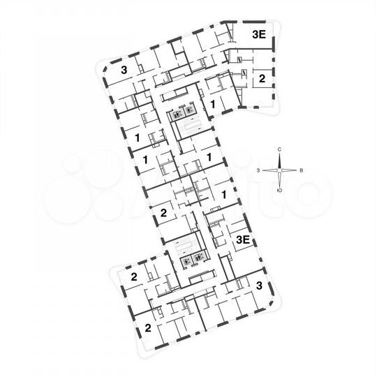 3-к. квартира, 87 м², 5/13 эт.
