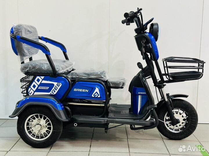 Новый электрический трицикл green 1000W