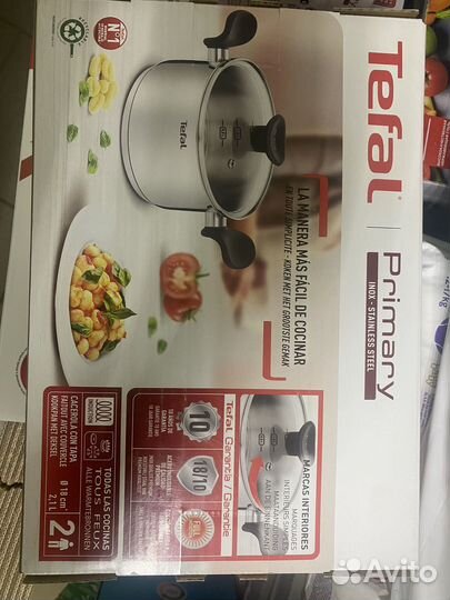 Кастрюля tefal primary 5.3л индукция