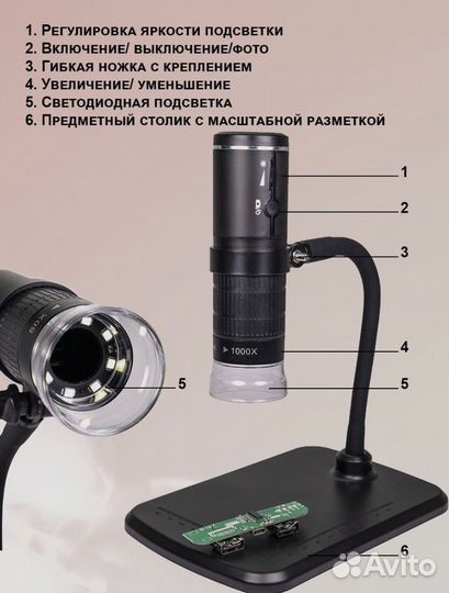 Цифровой беспроводной микроскоп