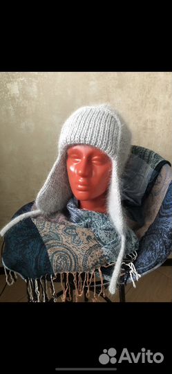 Шапка-ушанка женская