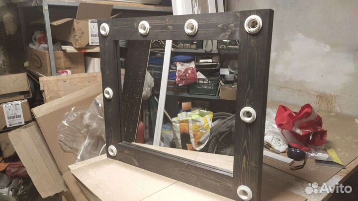 Зеркало лофт с подсветкой