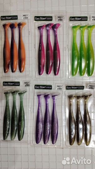 Keitech diamond easy shiner 6.5 и 8 дюйм