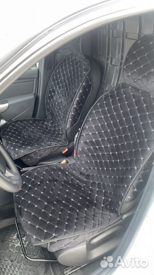 Накидка велюровая с боковушками черная