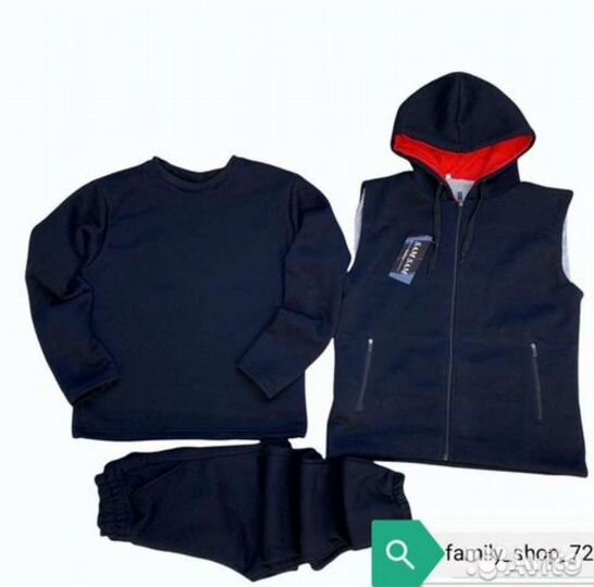 Спортивный костюм тройка мужской Разм 54,56