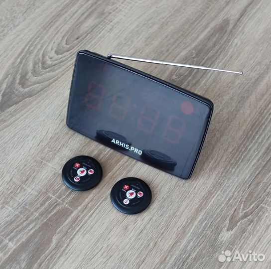 Табло отображения вызова на русском, кнопка вызова