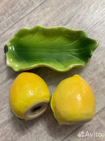 Солонка и перечница керамика лимоны