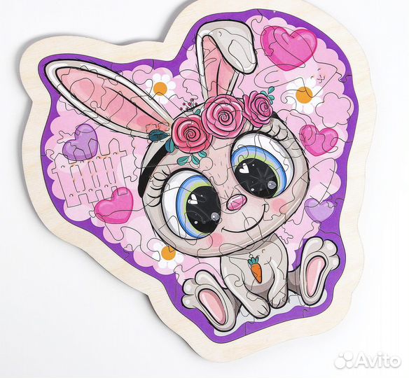 Деревянные пазлы новые символ нового года