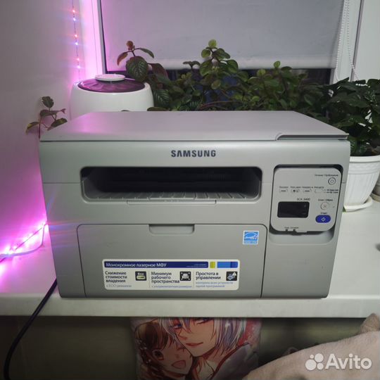 Мфу лазерный Samsung SCX-3400 пробег 3300 стр
