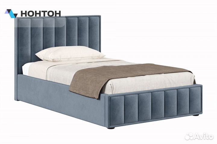 Кровать Анкона с подъемным механизмом велюр темно