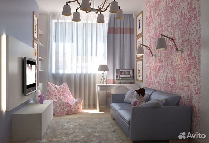 Ремонт квартиры под ключ. Ремонт детской комнаты