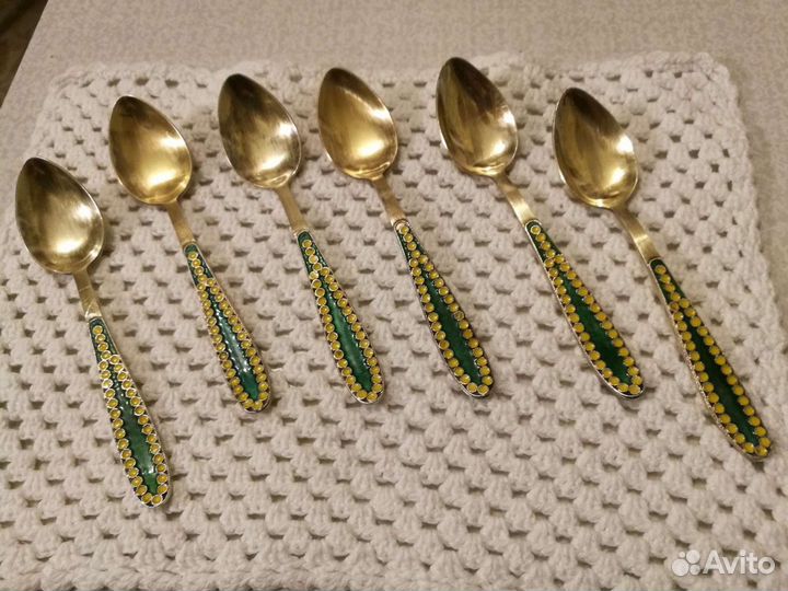 Винтажные ложки,серебро 916 пробы