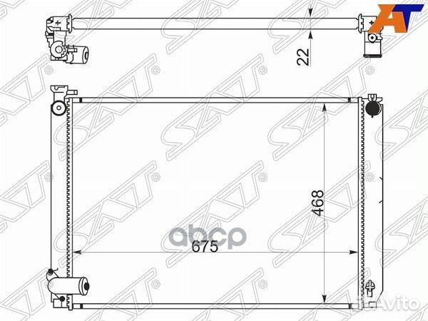 Радиатор Toyota Harrier (XU30) 03-13 / Lexus RX