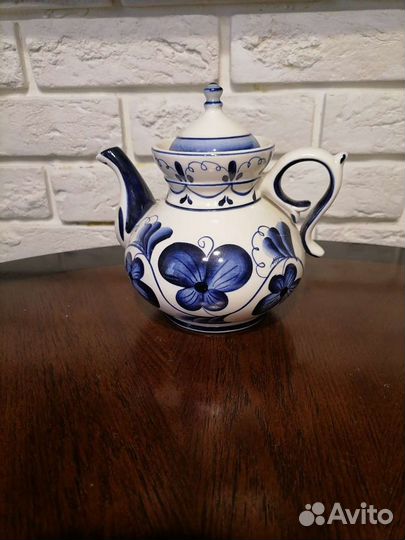Чайник Гжель СССР 80-е годы