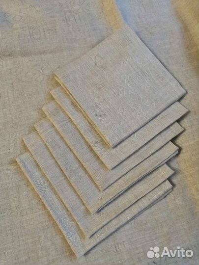 Скатерть и салфетки лен