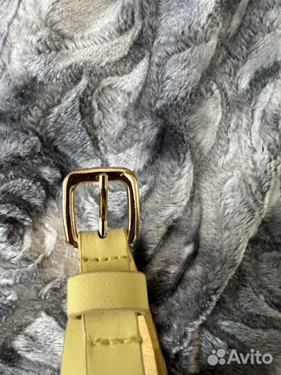 Ремень ремешок желтого цвета бу