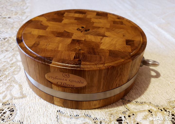 Торцевая доска с гравировкой