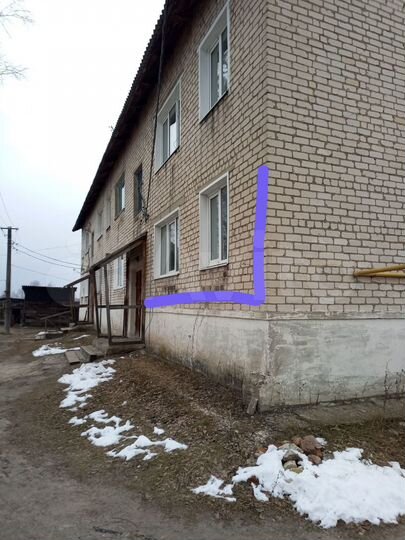 3-к. квартира, 52 м², 1/2 эт.