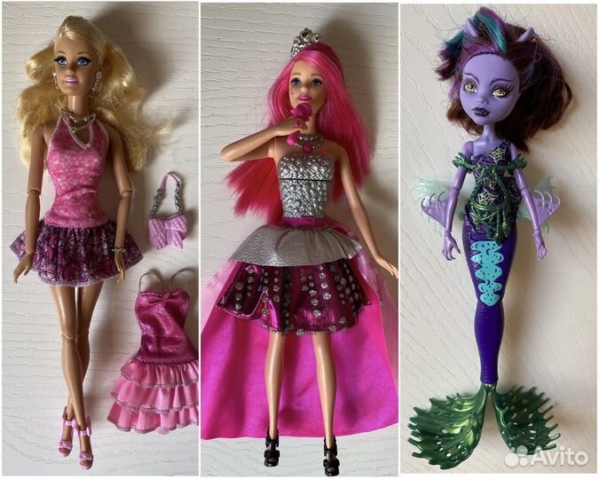 Куклы Барби Barbie, Monster High русалка Оригинал