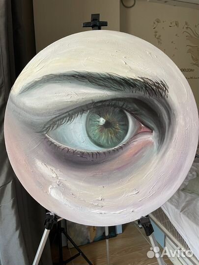 Интерьерная картина маслом 'Глаз'