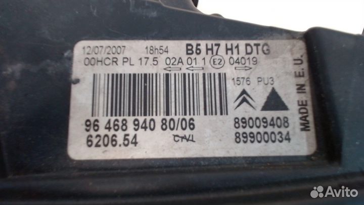 Фара (передняя) Citroen C4, 2004