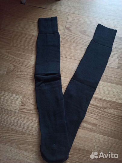 Гольфы махровые чёрные носки безразмерные хлопок