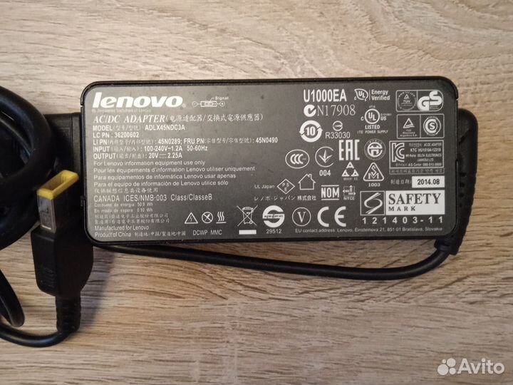 Блок питания Lenovo adlx45NDC3A