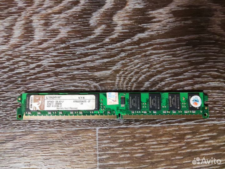 Память DDR2 2Gb Kingston PC2-6400 (800 мгц)