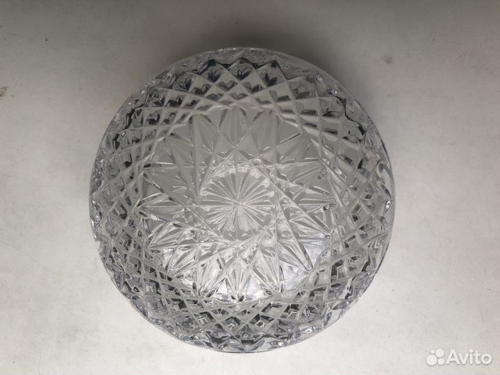 Хрустальная ваза для фруктов винтаж