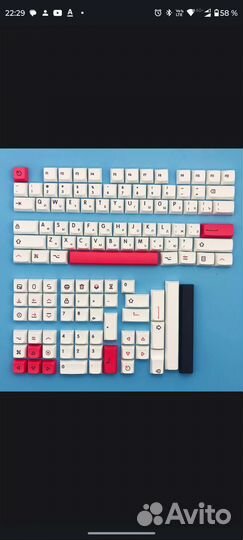 Кейкапы PBT XDA Кириллица