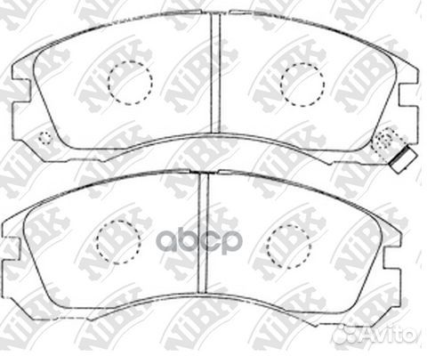 Колодки передние (mitsubishi galant IV-VI, paje