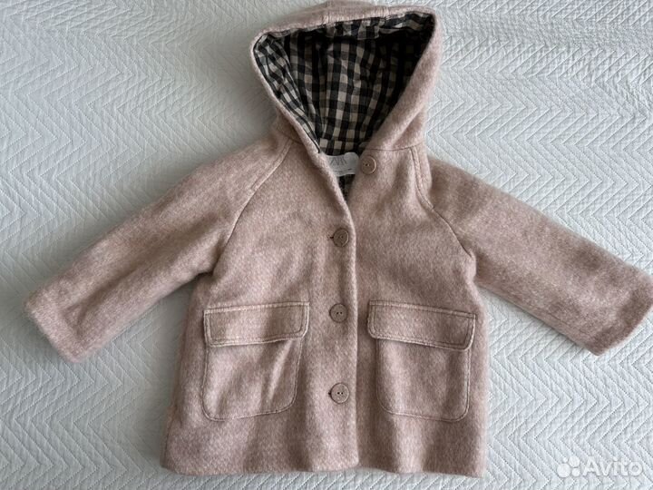 Стеганое пальто zara