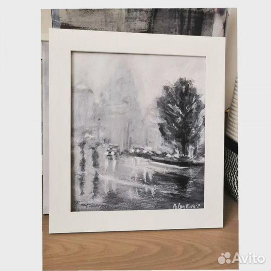 Интерьерная картина современная пейзаж 30x30