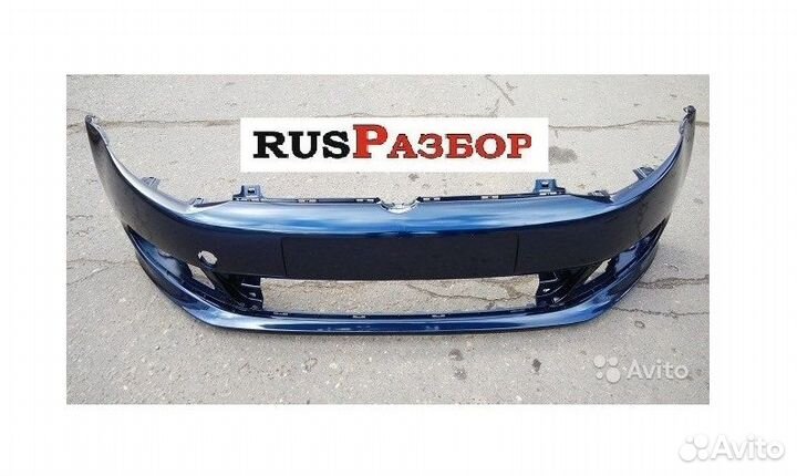 Бампер передний Фольксваген Поло Синий металлик