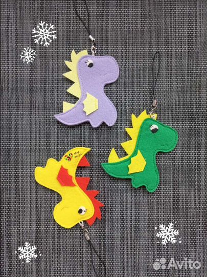 Дракон игрушка, брелок, сувенир, символ 2024 года