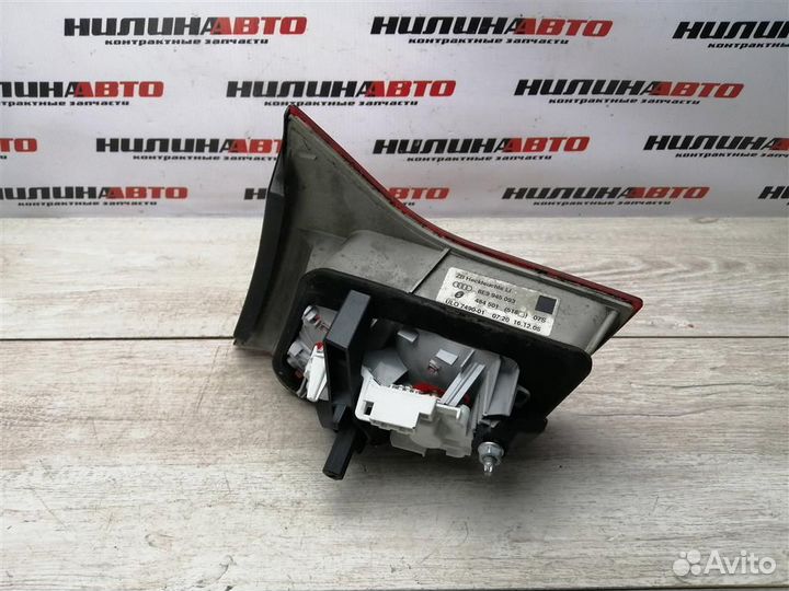 Фонарь левый в крышку багажника Ауди А4 Б7