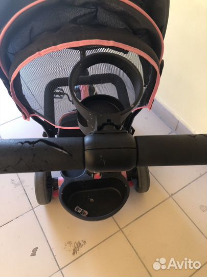 Десткий велосипед с ручкой Kriess