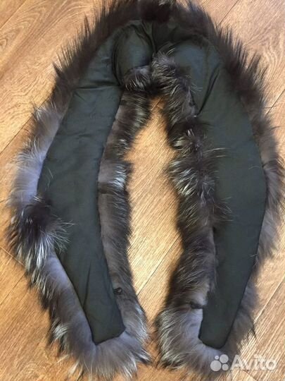 Воротник чернобурая лиса 118 см