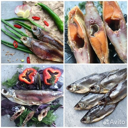 Рыба вяленая / Вобла, тарань, чехонь, судак и др