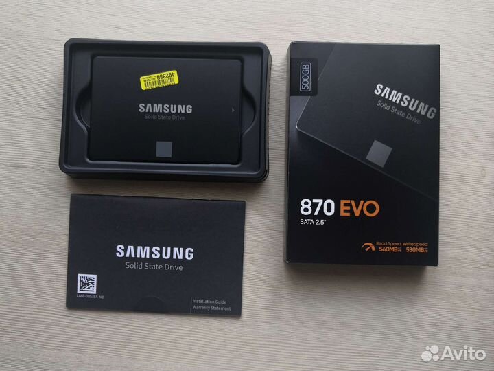 Жесткий диск ssd Samsung 870 evo 500 gb