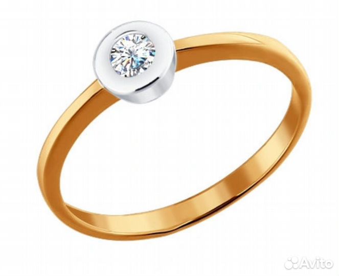 Новые золотое кольцо sokolov