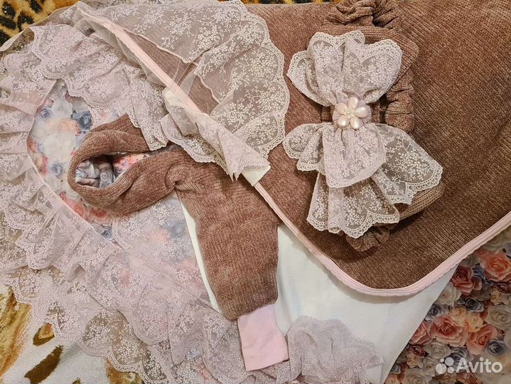 Детский конверт на выписку