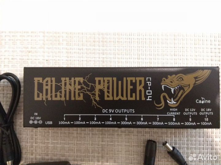 Блок питания для гитарной педали со всеми проводам