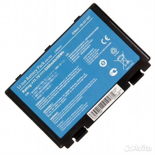 Аккумулятор для ноутбука Asus K40, K50, K70, F82