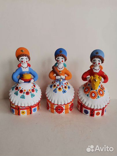 Дымковская игрушка Барыня Сувенир