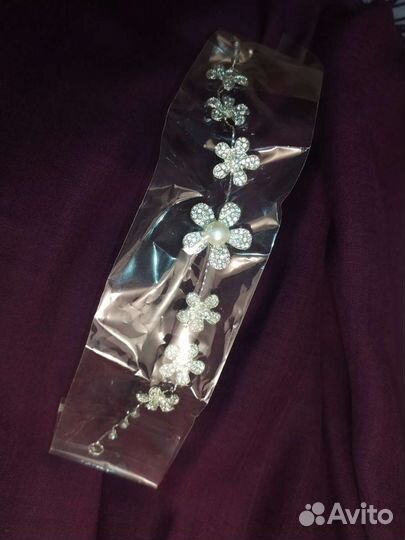 Аксессуары для причёски. Ободок новый и шпильки с