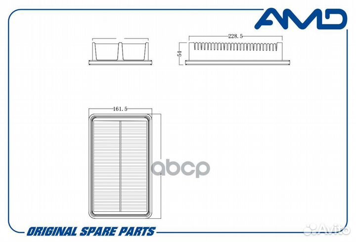 Фильтр воздушныйHyundai Creta 1.6/2.0i 16